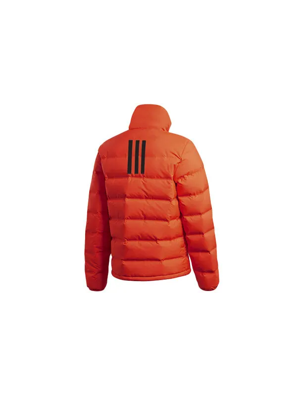 Пуховик adidas Outdoor waterproof Sports Stay Warm Stand Collar Down Jacket Orange — изображение 2 из 4, оранжевый