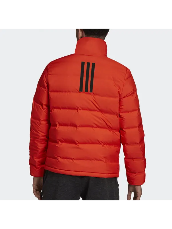 Пуховик adidas Outdoor waterproof Sports Stay Warm Stand Collar Down Jacket Orange — изображение 4 из 4, оранжевый