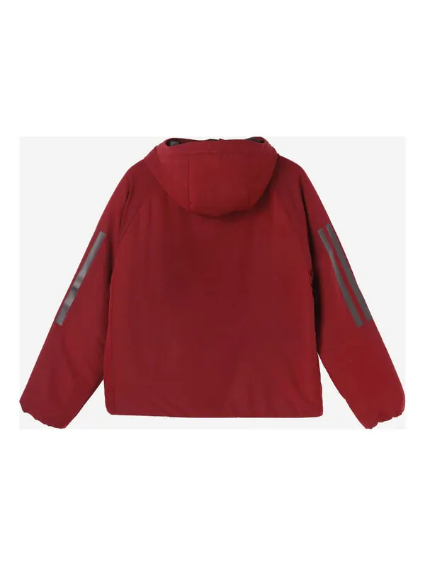 Куртка back-to-sport jacket 'burgundy' Adidas — изображение 2 из 3, бордовый