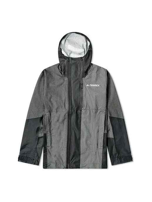 Толстовка adidas Outdoor Colorblock Hooded Jacket Black — изображение 1 из 1, черный