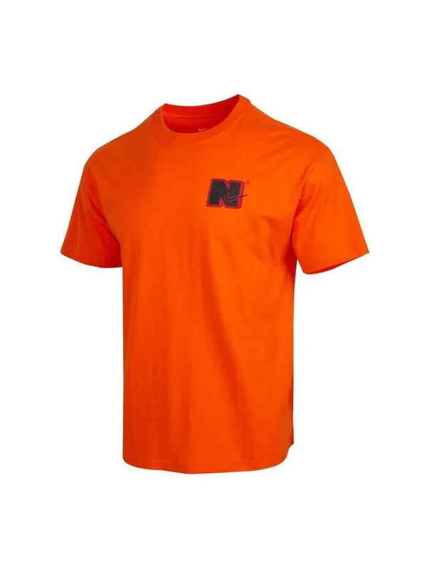 Футболка Nike Short Sleeved basketball T-Shirt 'Orange' — изображение 1 из 4, оранжевый