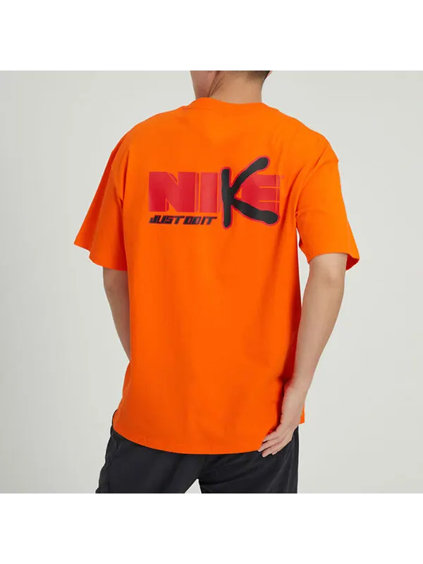 Футболка Nike Short Sleeved basketball T-Shirt 'Orange' — изображение 4 из 4, оранжевый
