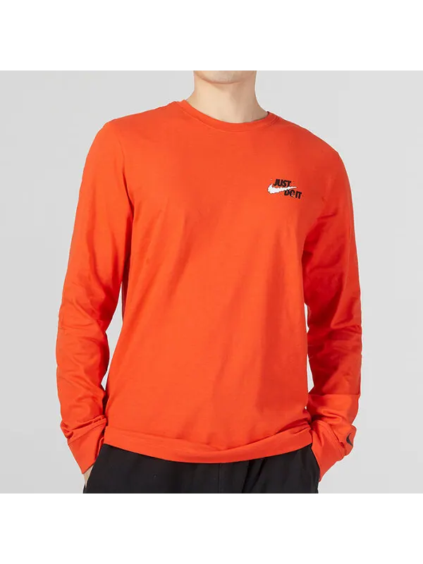 Футболка Nike Just Do It Bucket Long sleeve 'Orange' — изображение 3 из 4, оранжевый/красный/мульти
