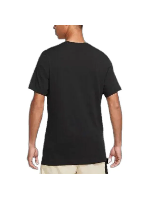 Футболка Nike T-Shirt Multi Logo 'Black' — изображение 3 из 3, черный/мульти