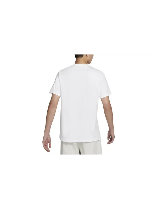 Футболка Nike Sportswear T-Shirt 'White' — изображение 4 из 4, белый/мульти