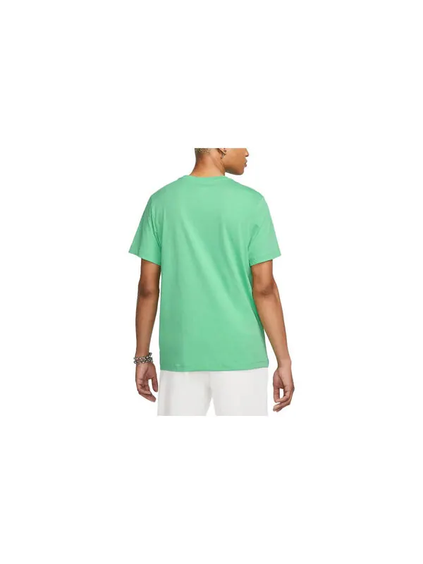 Футболка Nike Multi Logo T-Shirt 'Green' — изображение 4 из 4, зеленый/мульти