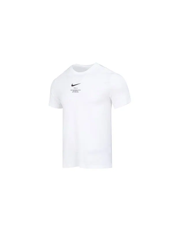 Футболка Nike Sportswear NSW TEE BIG SWOOSH LogoT 'White' — изображение 2 из 4, белый/черный