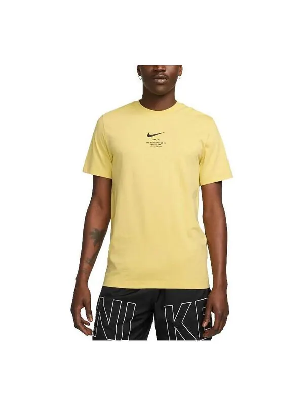 Футболка Nike Swoosh Sportswear Nike Sportswear NSW T-Shirt 'Yellow' — изображение 1 из 3, желтый