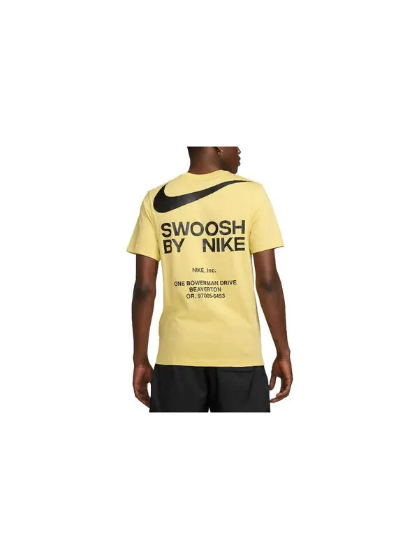 Футболка Nike Swoosh Sportswear Nike Sportswear NSW T-Shirt 'Yellow' — изображение 2 из 3, желтый