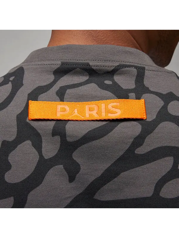 Футболка с графическим принтом Paris Saint Germain Air Jordan — изображение 4 из 4, серый