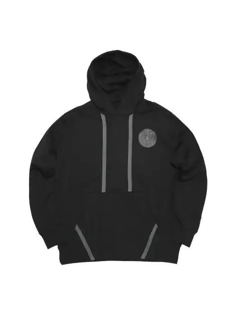 Толстовка Air Jordan x Paris Saint-Germain Fleece Pullover Hoodie Asia Sizing 'Black' — изображение 1 из 4, черный