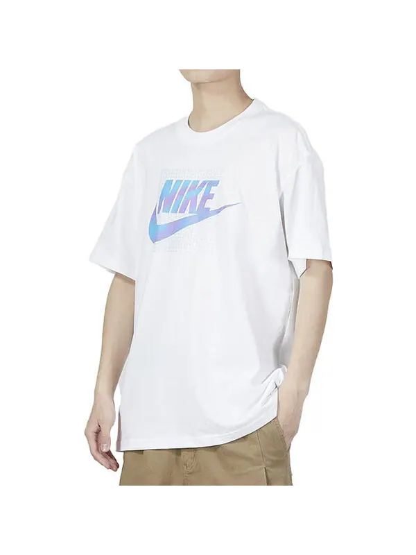 Футболка Nike Logo T-shirt 'White' — изображение 2 из 3, белый