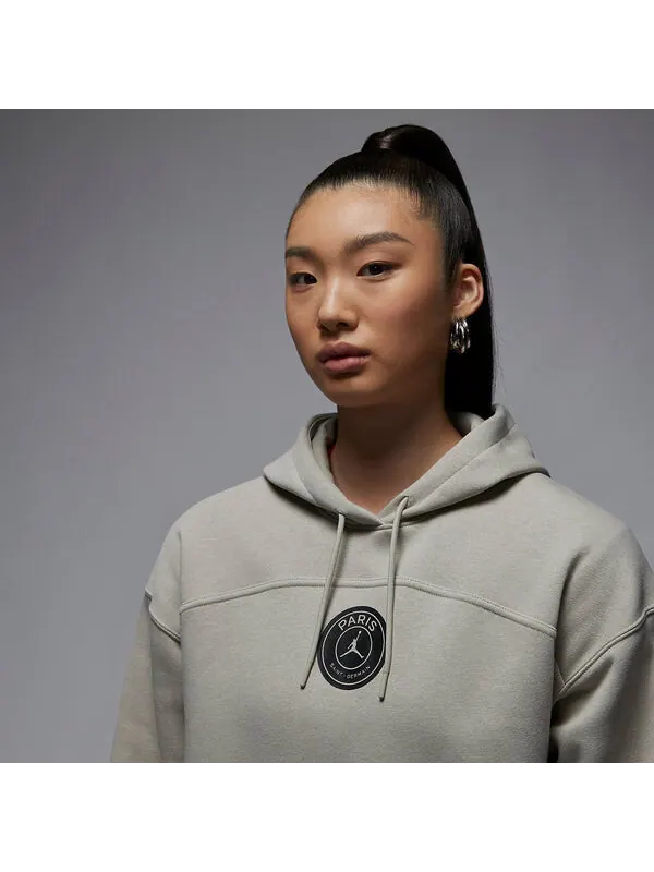 Толстовка (WMNS) Air Jordan x Paris Saint-Germain Hoodie Asia Sizing 'Stone', цвет stone/magma — изображение 3 из 4