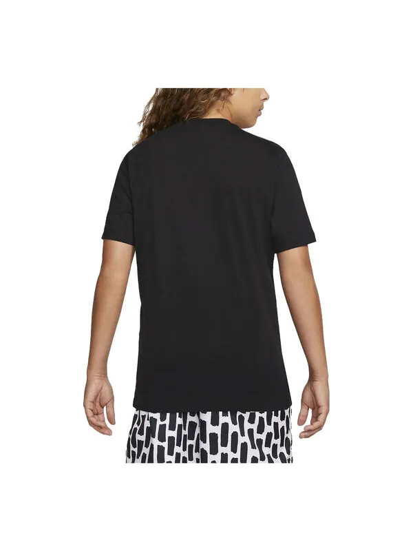 Футболка sportswear logo t-shirt 'black' Nike — изображение 2 из 3, черный/мульти
