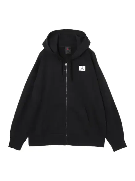 Толстовка (WMNS) Air Jordan Flight Full-Zip Hoodie 'Black' — изображение 1 из 4, черный