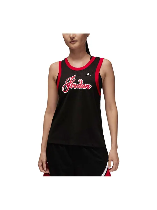 Спортивная футболка jordan basketball jersey 'black/red' Nike — изображение 1 из 3, черный/красный