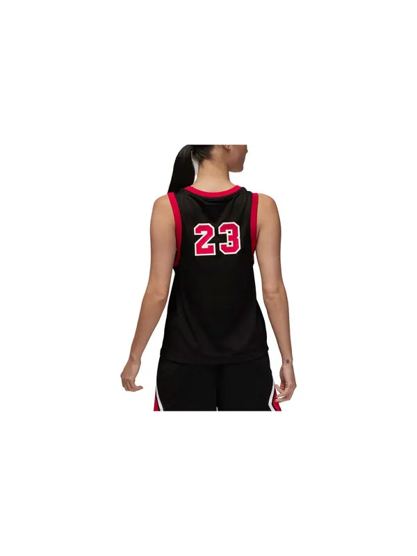 Спортивная футболка jordan basketball jersey 'black/red' Nike — изображение 2 из 3, черный/красный
