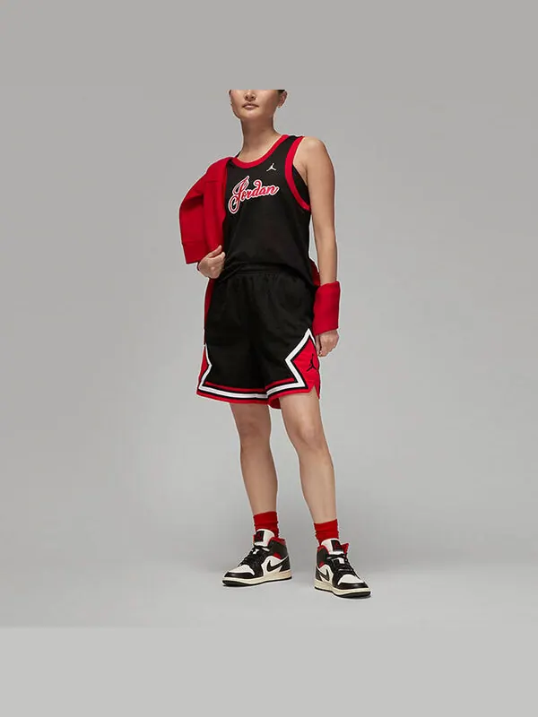 Спортивная футболка jordan basketball jersey 'black/red' Nike — изображение 3 из 3, черный/красный