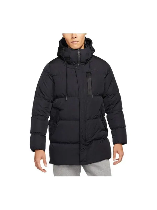 Куртка Air Jordan Solid Color Zipper Down Jacket 'Black' — изображение 1 из 2, черный/мульти
