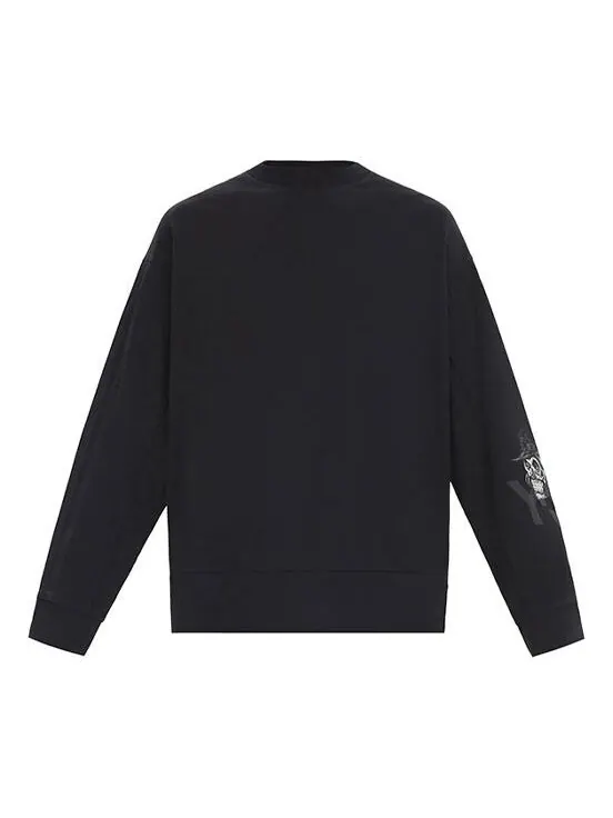 Толстовка men's y-3 arm skeleton pattern loose casual black Adidas — изображение 1 из 4, черный