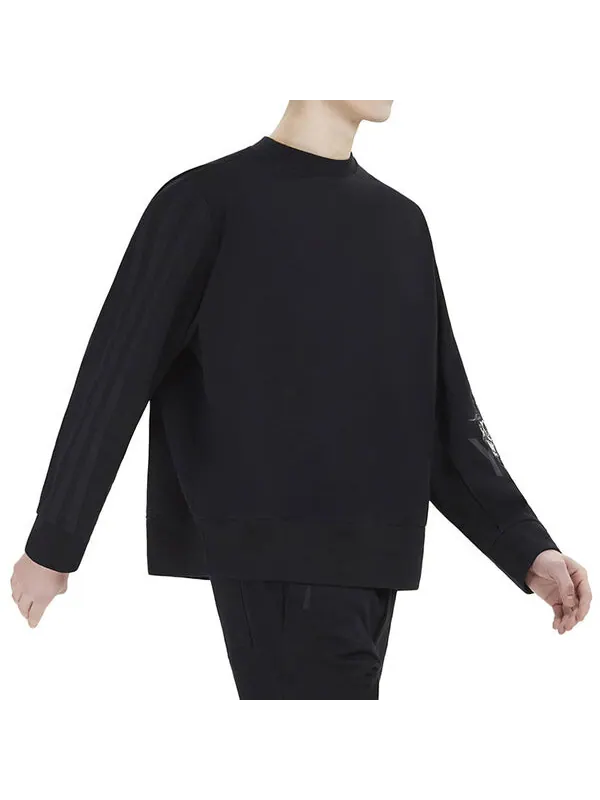 Толстовка men's y-3 arm skeleton pattern loose casual black Adidas — изображение 4 из 4, черный