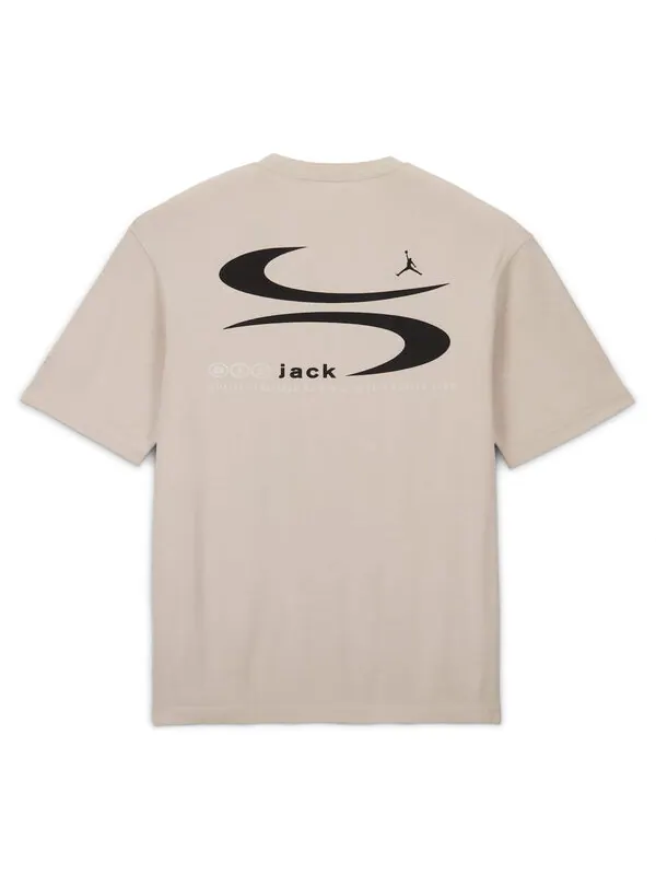 Футболка x travis scott t-shirt 'light bone' Air Jordan — изображение 2 из 2, костяной белый