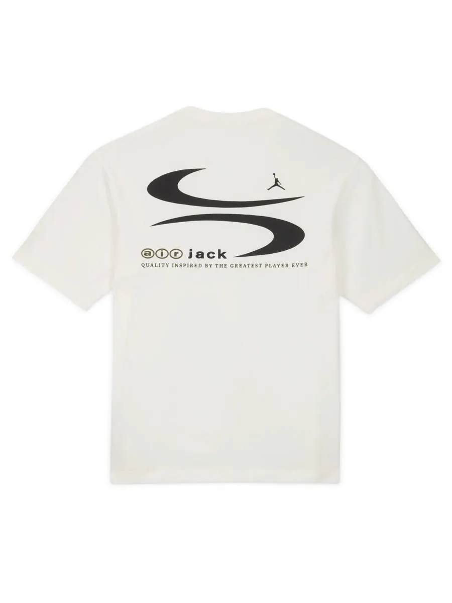 Футболка Air Jordan x Travis Scott T-Shirt Asia Sizing 'Sail' — изображение 2 из 2, бежевый