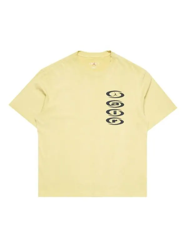 Футболка Air Jordan x Travis Scott AIR T-Shirt 'Celery' — изображение 1 из 2, желтый