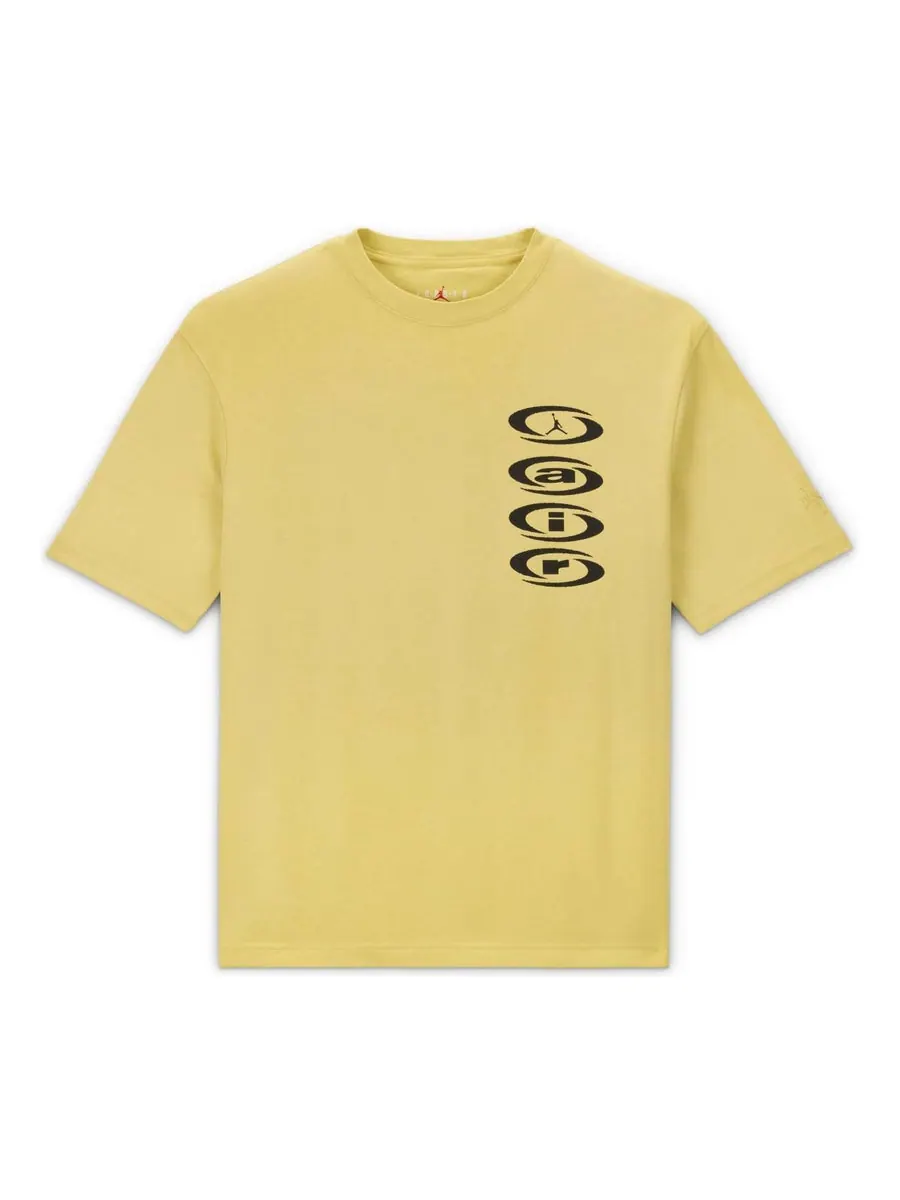 Футболка Air Jordan x Travis Scott AIR T-Shirt Asia Sizing 'Celery' — изображение 1 из 2, желтый