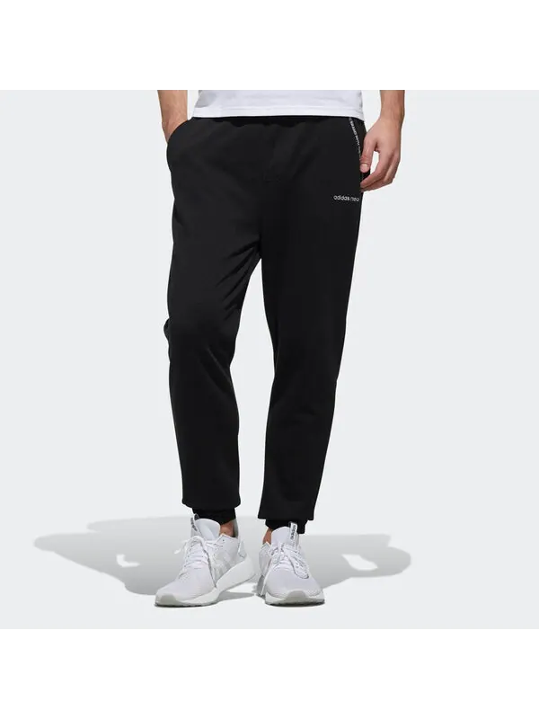 Спортивные штаны adidas neo logo Cozy Breathable Casual Sports Long Pants Black — изображение 2 из 4, черный