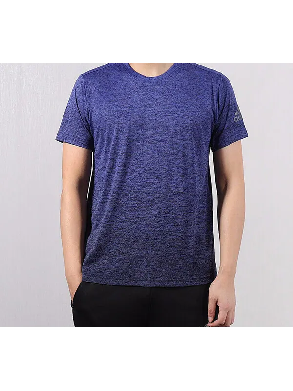 Футболка adidas FreeLift gradi Gradient Training Sports Short Sleeve Navy Blue — изображение 4 из 4, синий