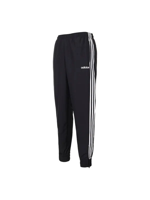 Штаны трикотажные спортивные свободные длинные штаны Adidas — изображение 1 из 4, черный