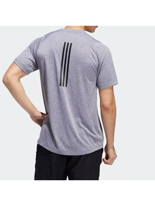 Футболка sports round neck short sleeve white purple Adidas — изображение 3 из 3, белый, фиолетовый