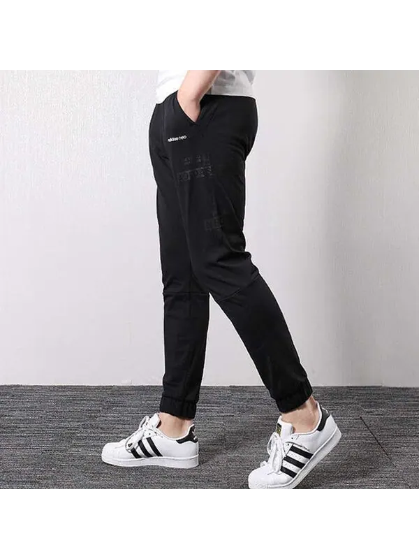 Спортивные штаны adidas neo Casual Sports Long Pants Black — изображение 3 из 4, черный