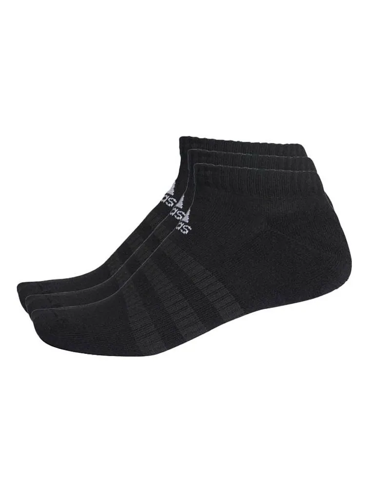 Носки adidas Unisex Cush Low 1 PP Socks 3 Packs Black — изображение 1 из 2, черный