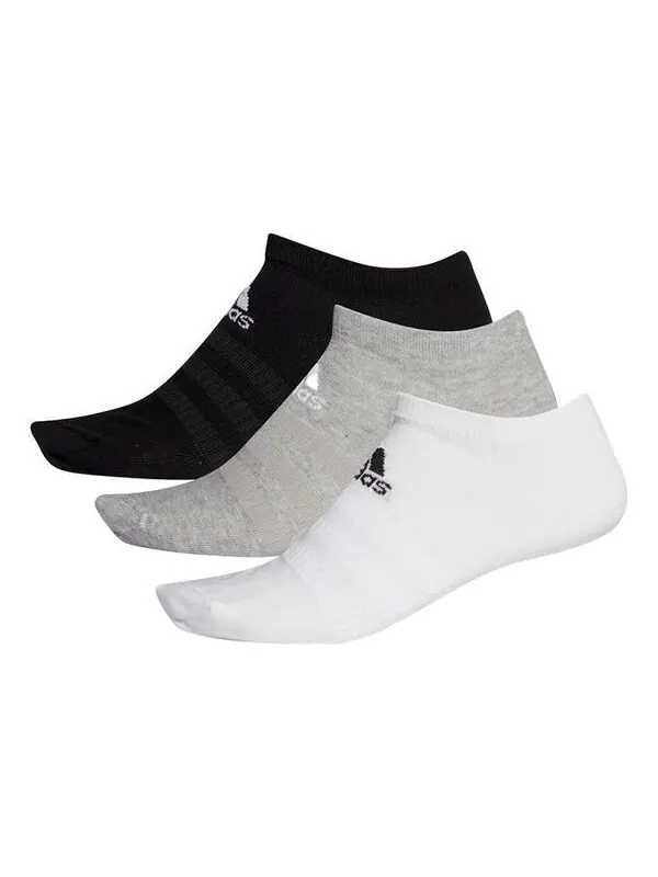 Носки adidas Light Low 3pp Sports Training Socks White/Grey/Black — изображение 1 из 1, белый/серый/черный