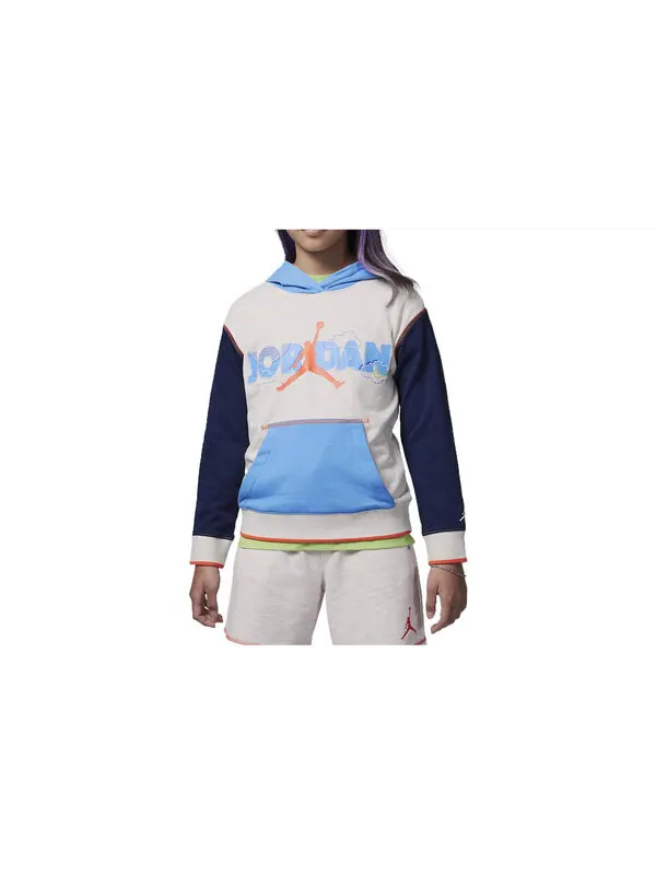 Толстовка Backyard Adventure свободный спортивный костюм Air Jordan — изображение 2 из 4, синий/белый/мульти