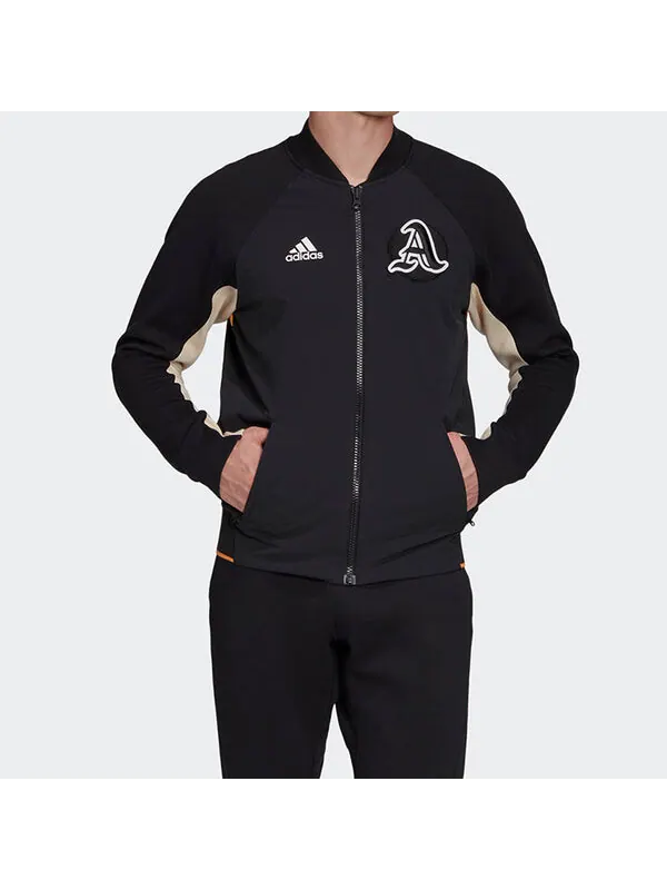 Куртка Men's adidas Sports Stylish Jacket autumn Black — изображение 4 из 4, черный