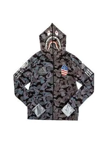 Толстовка с капюшоном xa bathing ape sb shark hoodie Adidas — изображение 1 из 2, черный