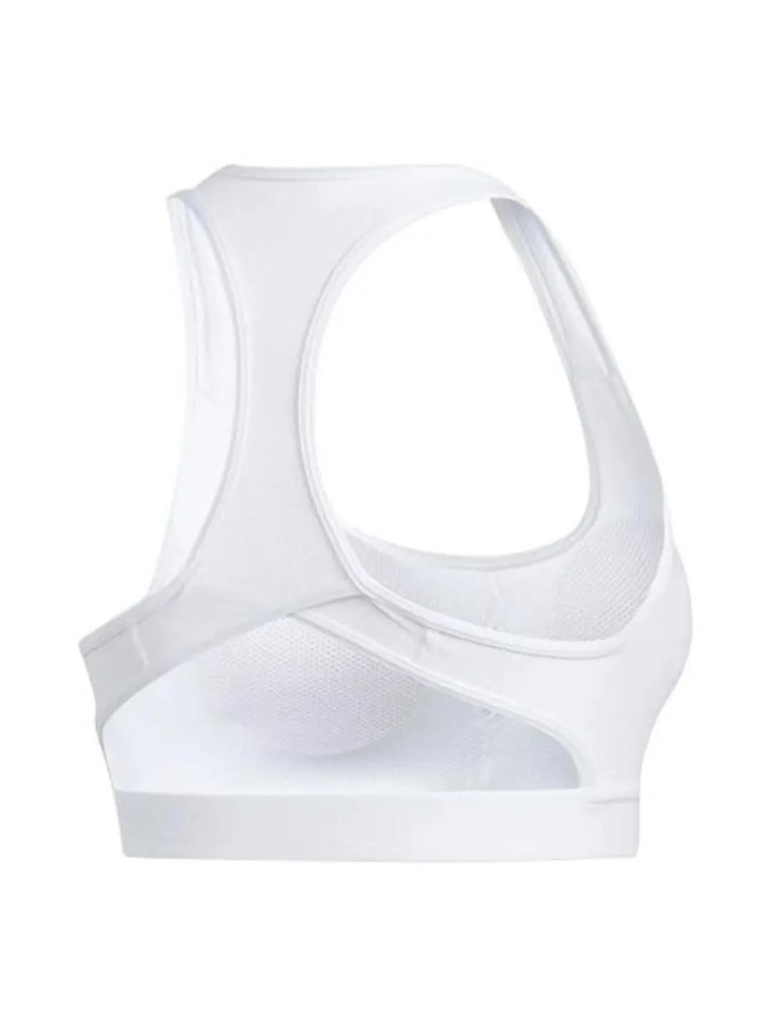 (WMNS) Спортивный бюстгальтер Adidas Don't Rest Badge of Sport Bra 'White Black' — изображение 2 из 3, белый/черный