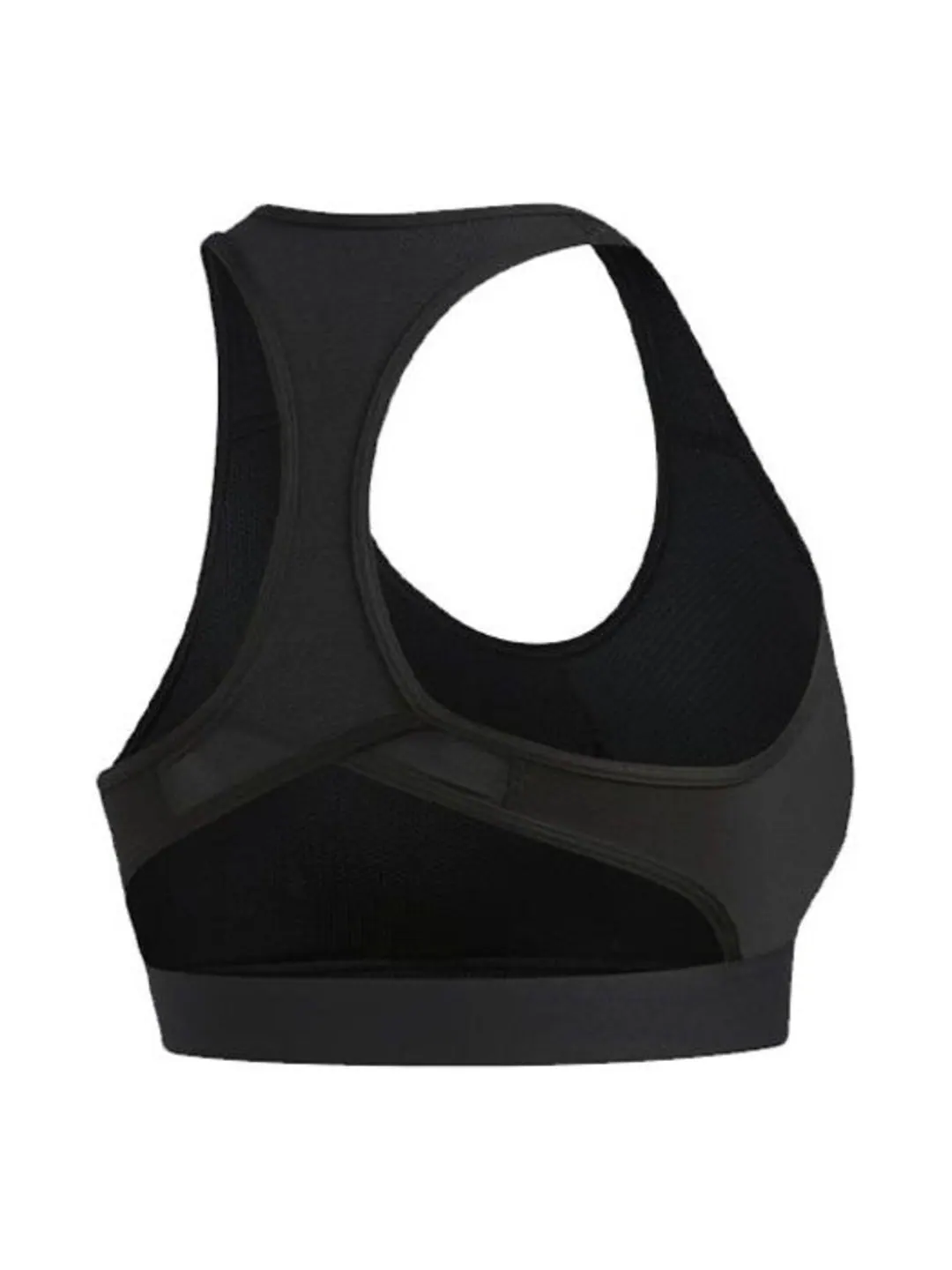 (WMNS) Спортивный бюстгальтер Adidas Don't Rest Badge of Sport Bra 'Black White' — изображение 2 из 3, черный/белый