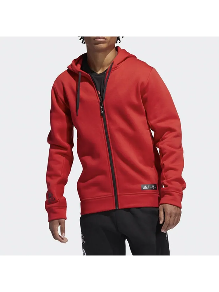 Толстовка Adidas casual sports hooded — изображение 3 из 4, красный