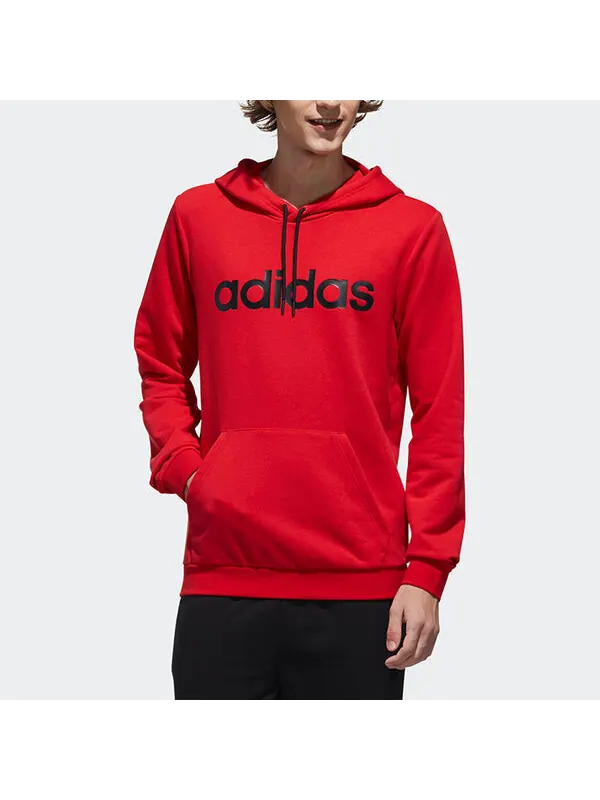 Толстовка neo logo printing casual pullover red Adidas — изображение 3 из 4, красный