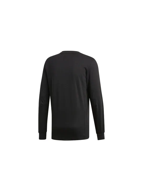 Толстовка adidas Sports Breathable Round-neck Long-sleeve Tee Hooded Shirt Men Black — изображение 2 из 4, черный