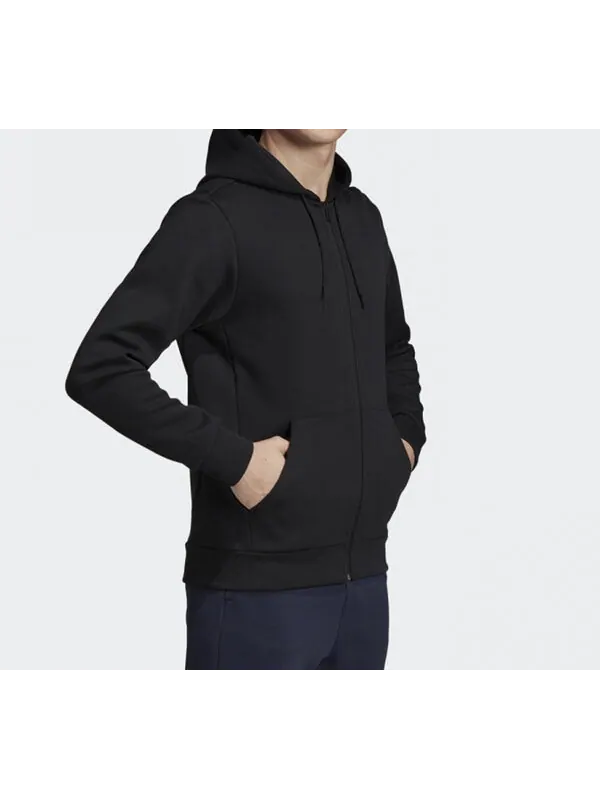 Куртка adidas Mh Plain Fz Hooded Jacket Men Black — изображение 4 из 4, черный