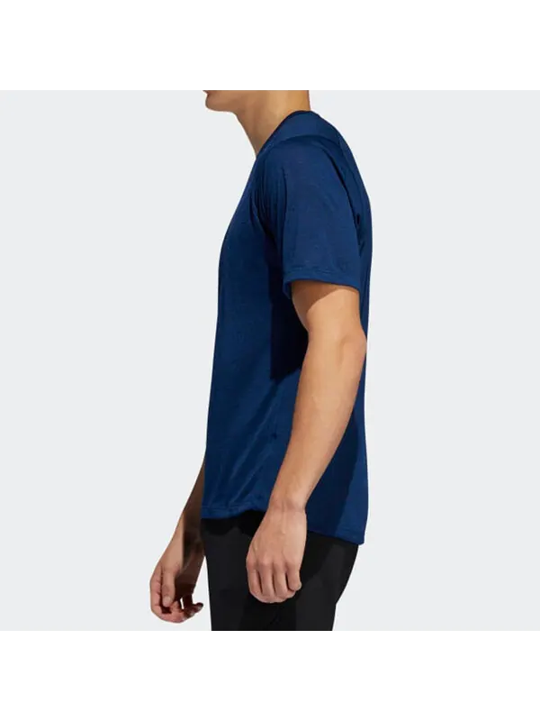 Футболка round neck short sleeve blue Adidas — изображение 3 из 4, синий