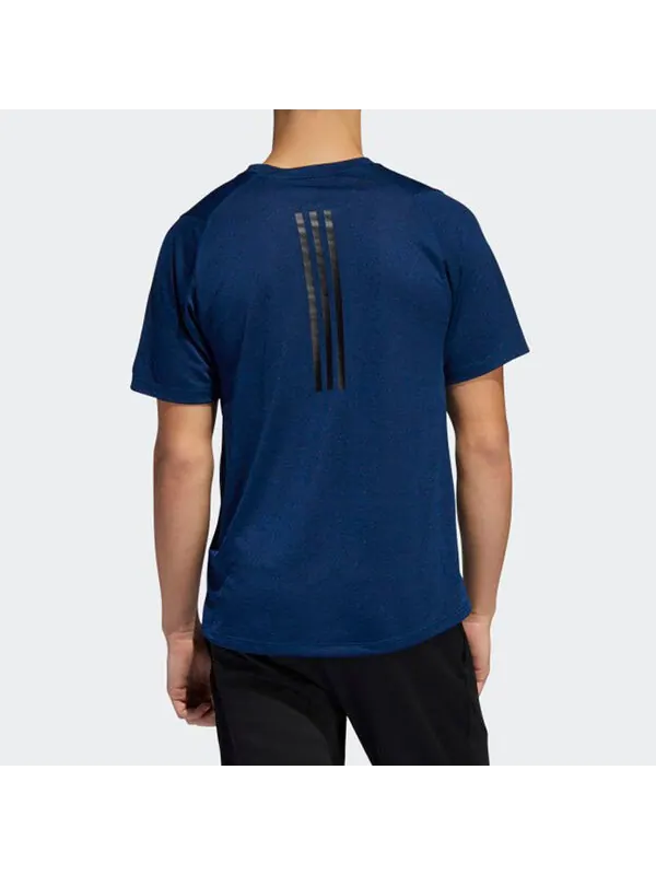Футболка round neck short sleeve blue Adidas — изображение 4 из 4, синий