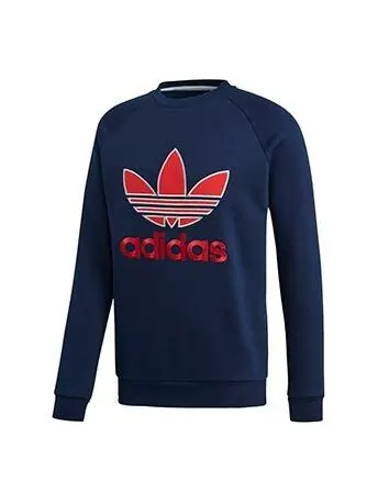 Толстовка adidas originals Trefoil Crew 'Collegiate Navy' — изображение 1 из 2, синий