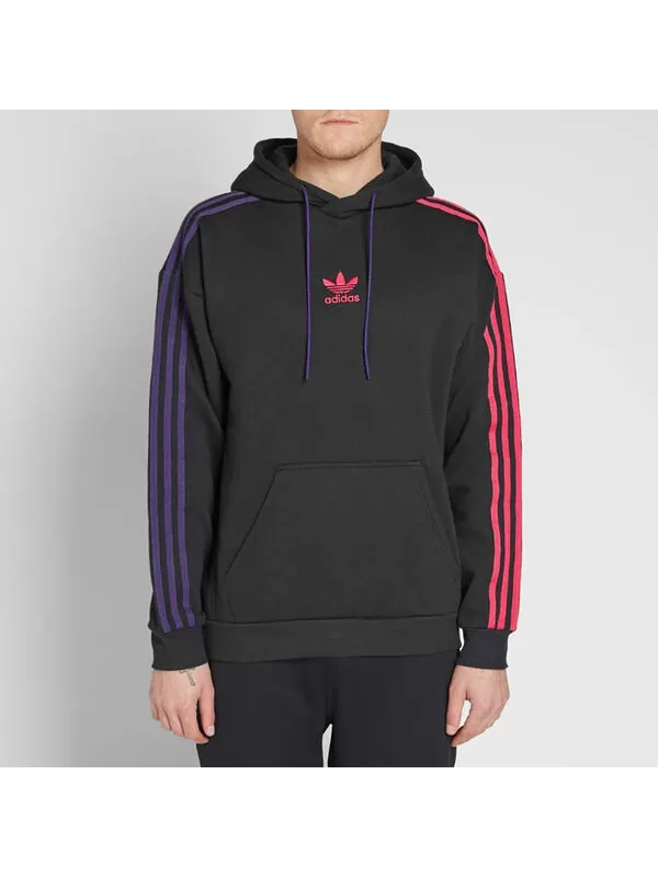 Толстовка Men's adidas originals 3 Stripe Hoody Black — изображение 4 из 4, черный