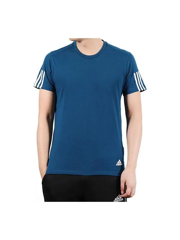 Футболка run it tee soft sports круглый вырез короткий рукав Adidas — изображение 1 из 2, синий